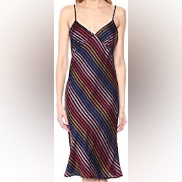 Only Hearts stripe slip Midi dress small - Picture 1 of 5